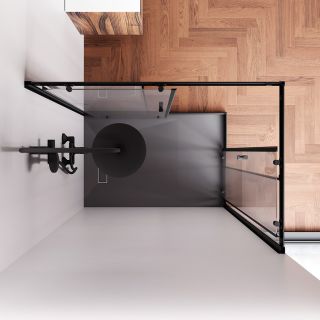 Душевой уголок AM.PM Sunny W87G-403-12080-BT профиль черный матовый 120x80 см